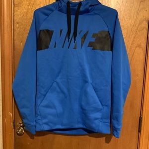 Blue Nike hoodie Size S